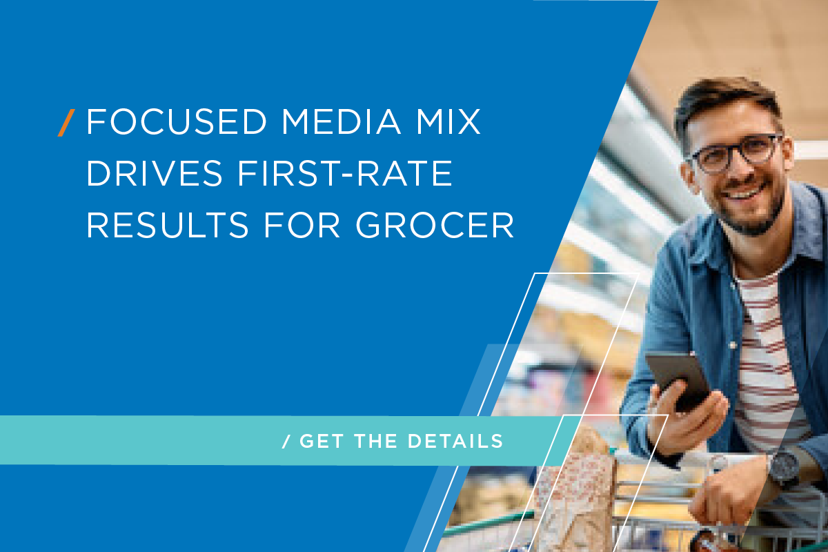 Unique Omnichannel Media Mix Drives Online Sales and App Downloads for Grocer